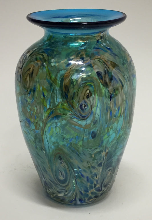 Traditional Vase Star Night Aqua