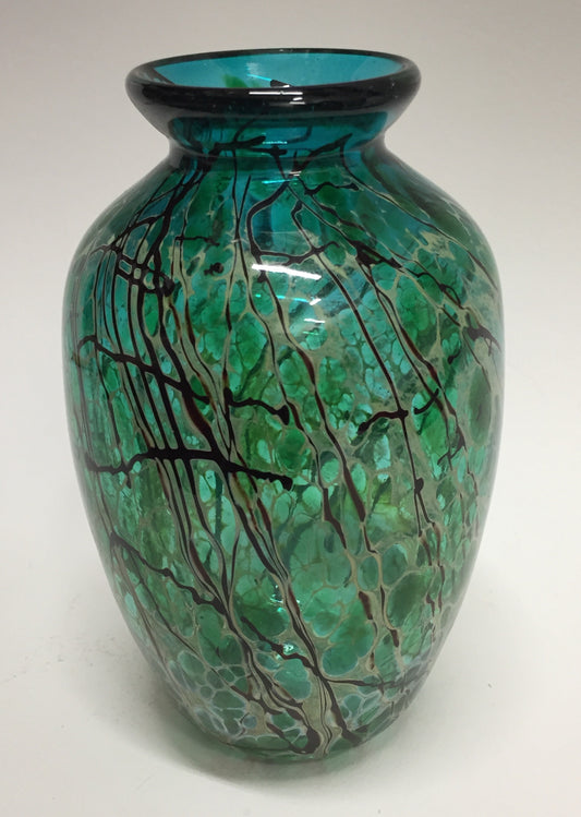 Vase, Green Glass