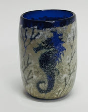 Load image into Gallery viewer, Drinking Cup Seahorse Blue