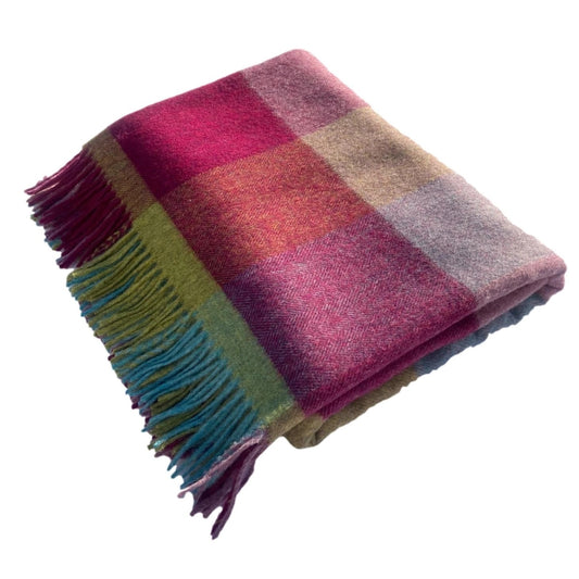 Boston Block - Merino Lambswool Throw