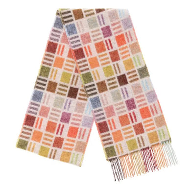 Ribbon Beige Scarf in Merino Wool