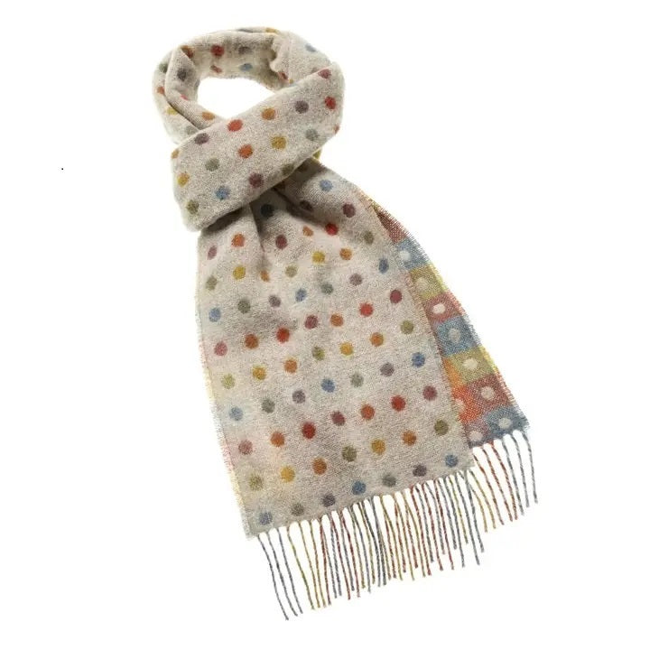 Spot Check Scarf-Beige