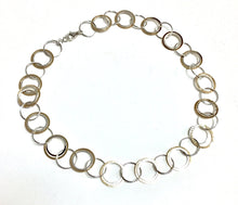 Load image into Gallery viewer, Necklace, Gold and Silver Circles 18&quot;