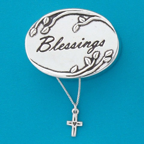 Blessings Wish Box With Cross Necklace