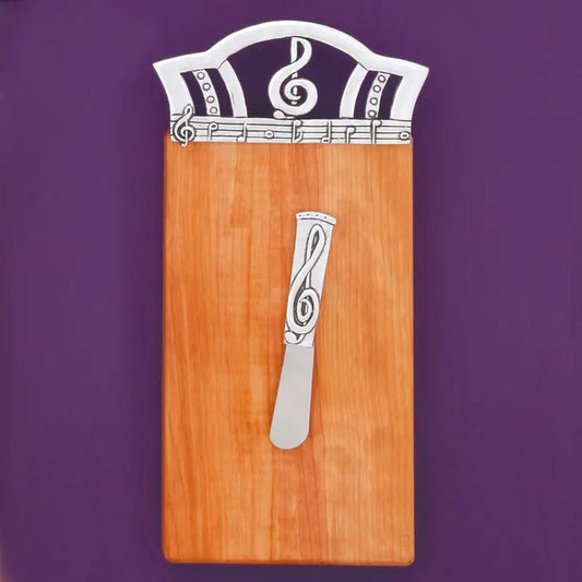 Wood Board With Petwer Treble Clef and Spreader