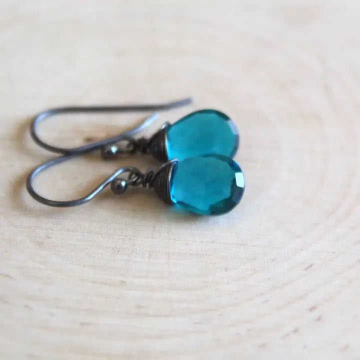 Bella Teal Quarts Earring