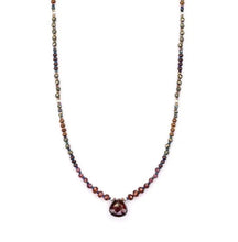 Load image into Gallery viewer, Beaded Necklace With Copper, Bronze, Garnet and Pyrite