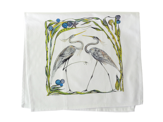 Heron Tea Towel