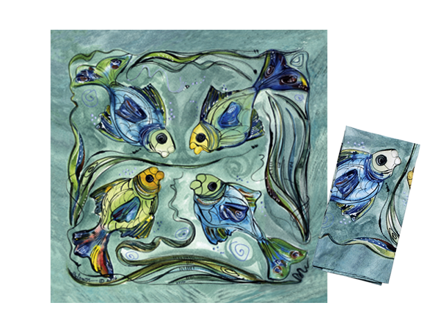 Pair of Fish Napkins