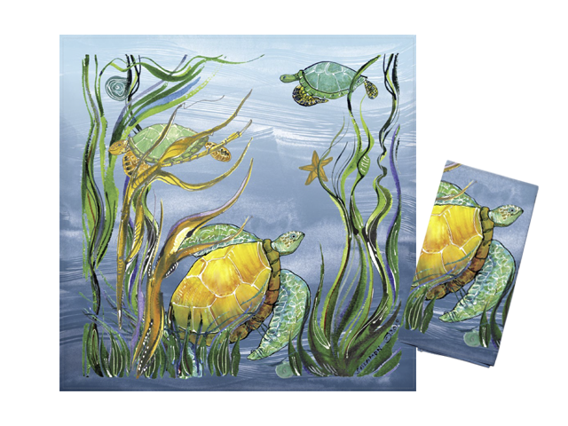 Pair of Sea Turtle Napkins