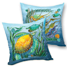 Load image into Gallery viewer, Sea Turtle Pillow