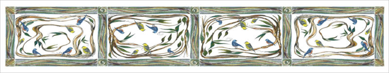Tree Bird Table Runner