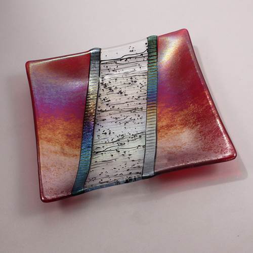 Fused Glass Square Tray