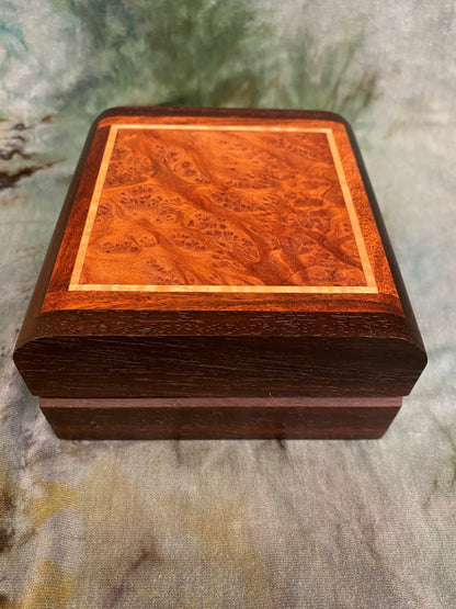 Box With Redwood Burl Top