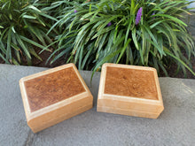 Load image into Gallery viewer, 5X4 Box With Maple Burl Top and Birdseye Maple Sides