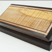 10X5 Curly Maple and Rosewood Box