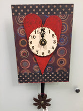 Load image into Gallery viewer, Heart Wall Clock
