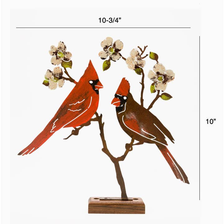 Cardinals On Dogwood Silhouette