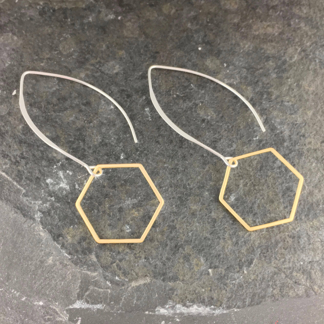 Hexagon Earrings