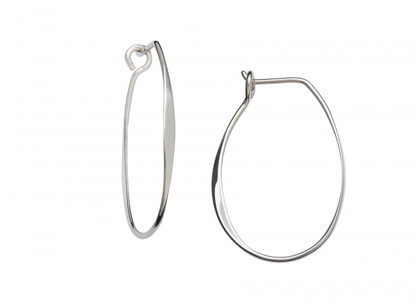 Medium Sterling Silver Olivia Hoop Earing