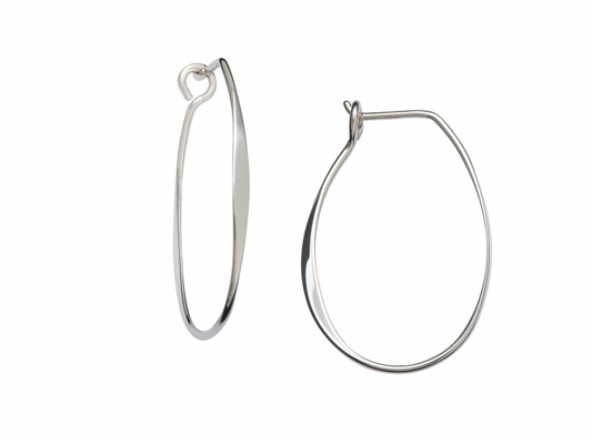 Medium Sterling Silver Olivia Hoop Earing