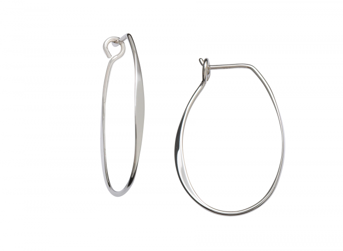 Medium Sterling Silver Olivia Hoop Earing