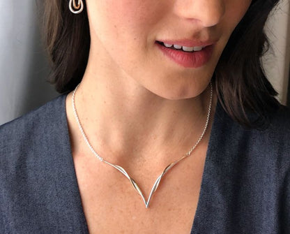 Vineyard Swing Necklace Sterling Silver 20"Inches