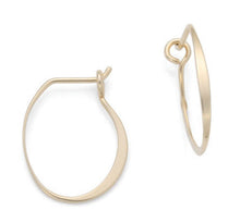 Load image into Gallery viewer, Medium 14k Olivia Hoop Earing