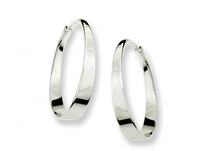 Aura Hoop Earring Sterling Silver