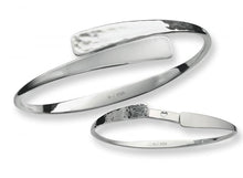 Load image into Gallery viewer, Secret Heart, Shimmering Hammered-Sterling Silver Bracelet