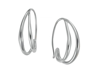 Duo Hoop Earring Sterling Silver