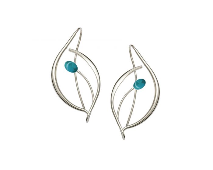 Jonquil Sterling Silver and Tourquoise Earrings