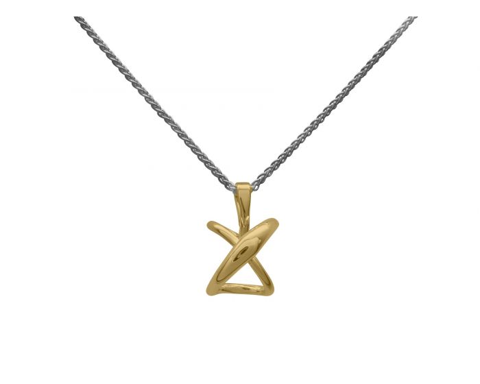 Secret Heart Pendant Sterling Silver With 14K Gold
