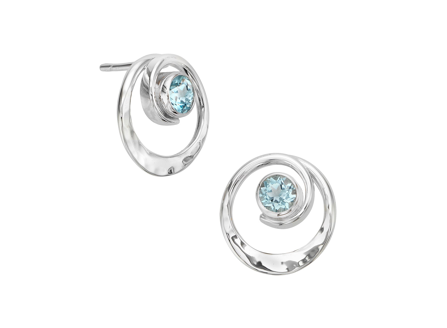Posy Earring Blue Topaz