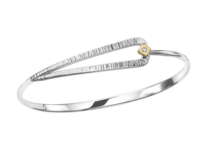 14K and Sterling Silver Diamond Jubilee Bracelet