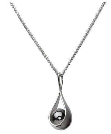 Captivating Pendant Sterling Silver & Hematite