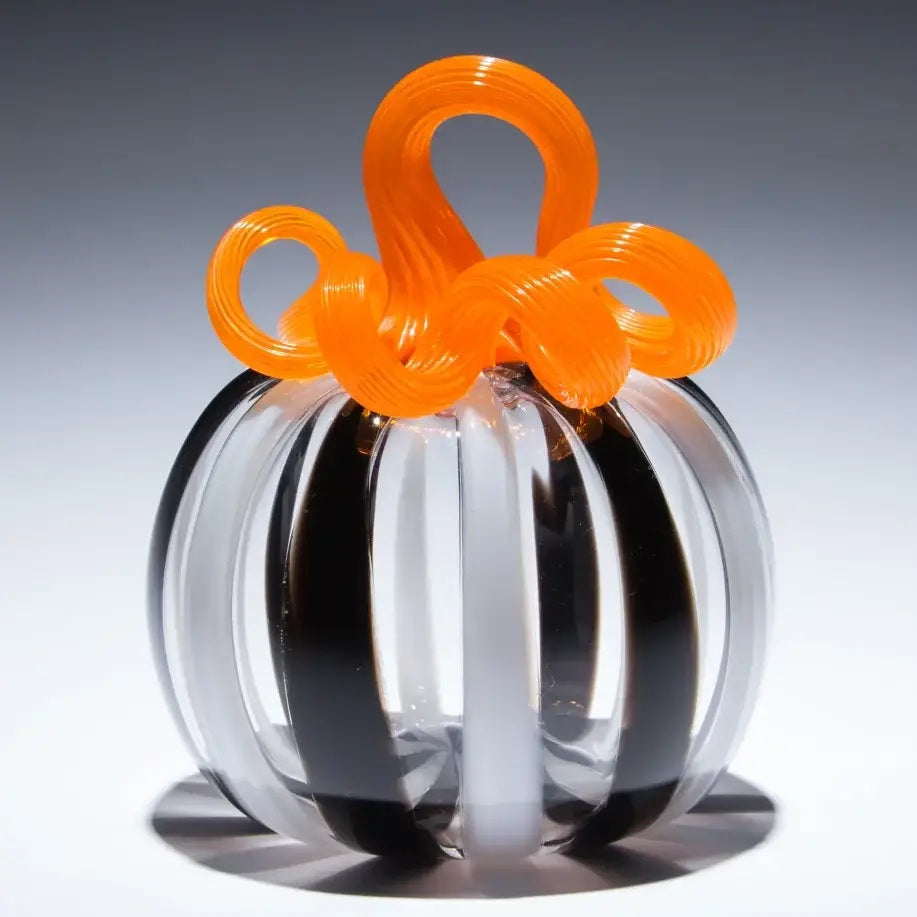 Tricky Treat Glass Pumpkin