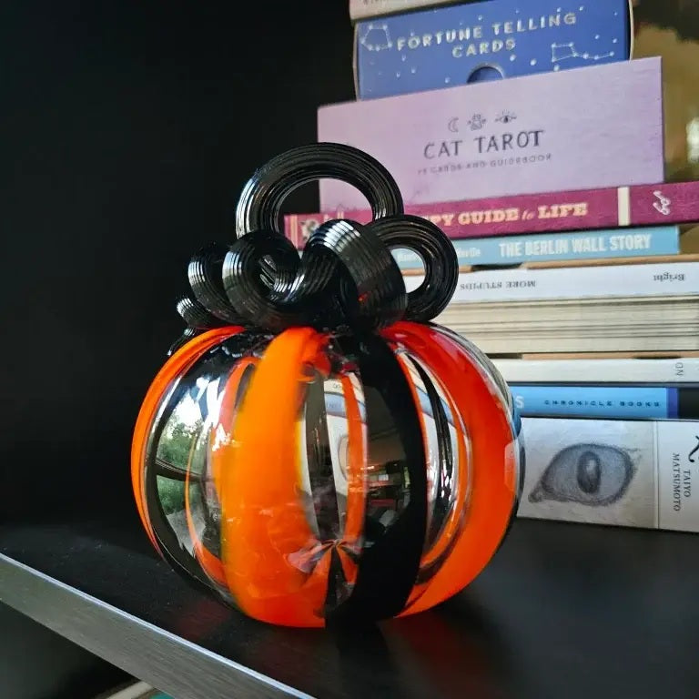 Samhain Glass Pumpkin
