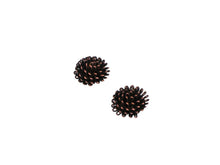 Load image into Gallery viewer, Small Floral Burst Earrings Antique Copper