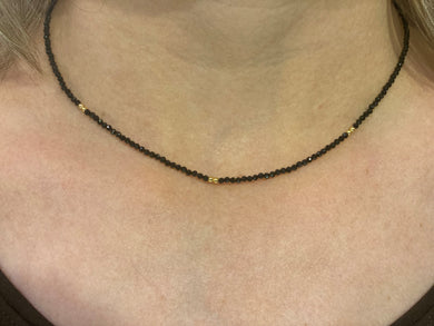 Black Spinel Vermeil Necklace