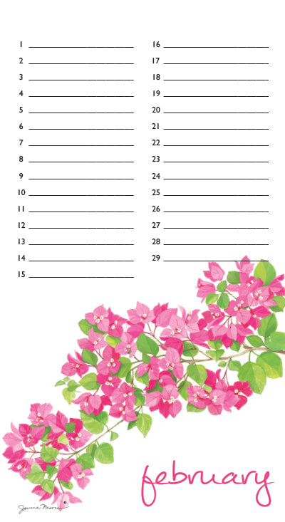 Flowers Events Calendar