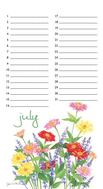 Flowers Events Calendar