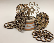 Load image into Gallery viewer, Wood Coasters Cocktail Party