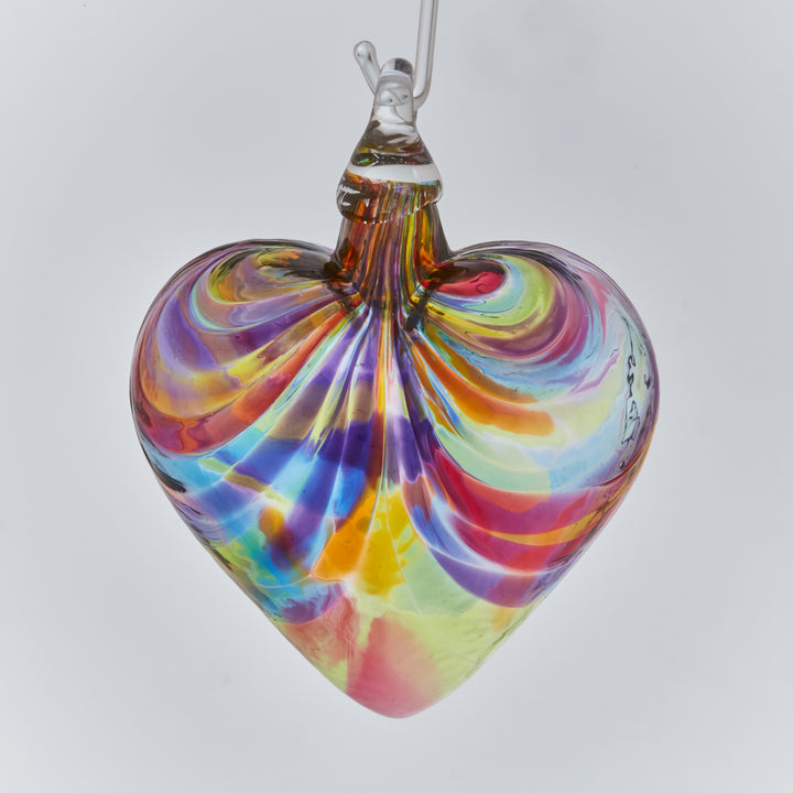 Rainbow Heart Ornament