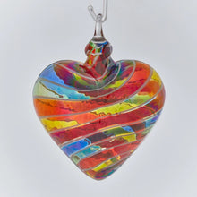 Load image into Gallery viewer, Rainbow Heart White Ornament