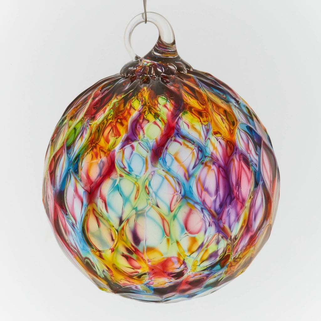 Rainbow Diamond Facet Ornament