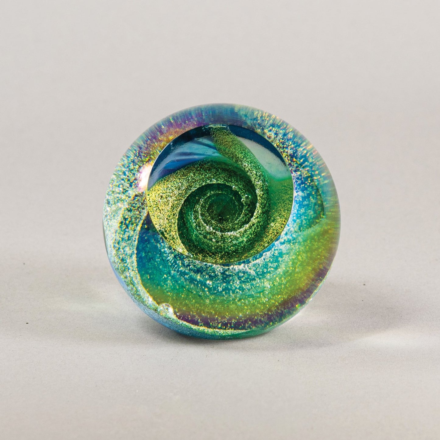 Fireball Paperweight, Emerald Sky