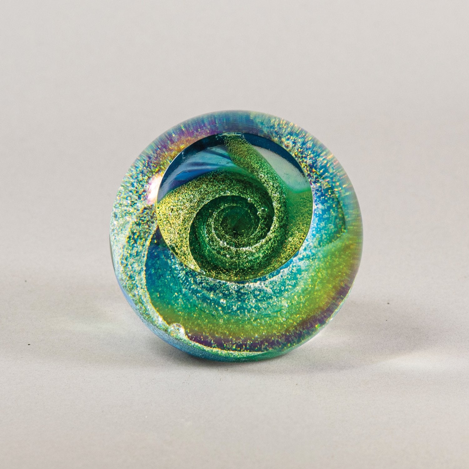 Fireball Paperweight, Emerald Sky