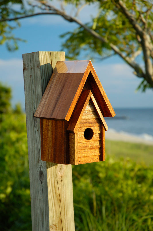 Mahogany Wrental Birdhouse