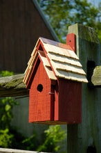 Load image into Gallery viewer, Bluebird Manor Birdhouse Redwood